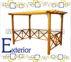  PERGOLA ESTANDAR CON BARANDA  