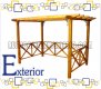  PERGOLA ESTANDAR CON BARANDA  